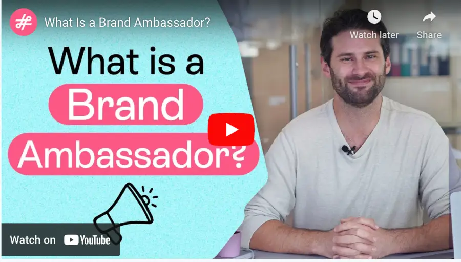 What is a brand ambassador youtube video by incluencity