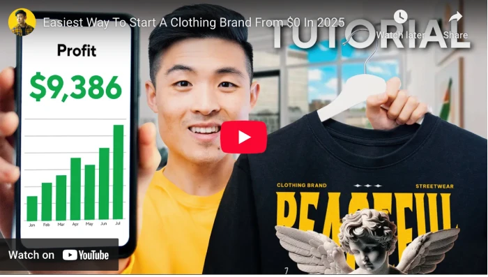 easiest ways to start your clothing brand video by jensen tung